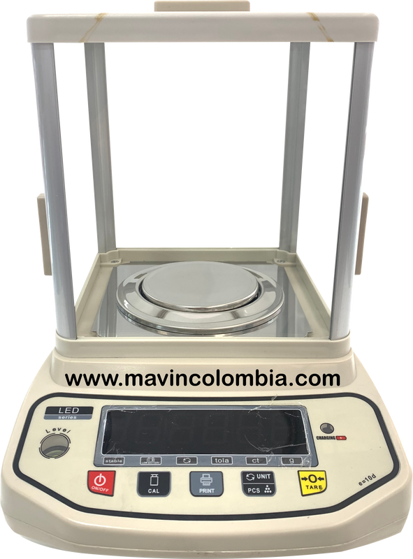 Gramera analítica de alta precisión 320g x 1mg para oro y joyas