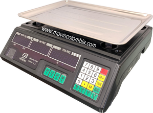 Báscula ACS Plástica 40kg de mesa para mercados y tiendas