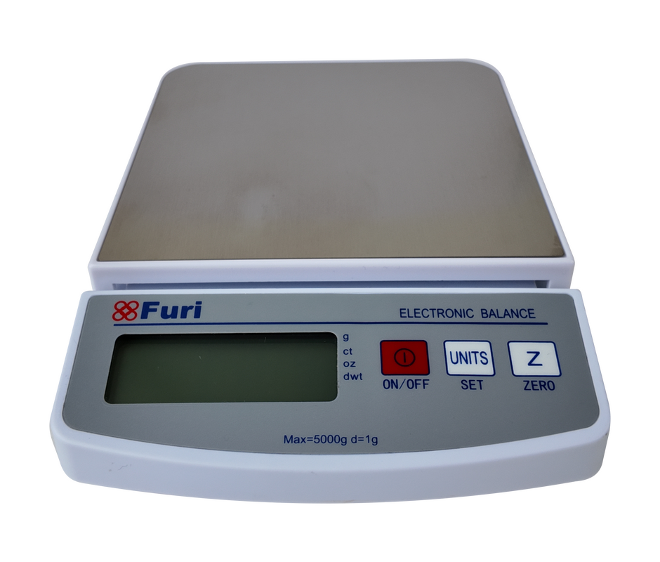 Gramera digital Furi FEJ 5kg vista lateral