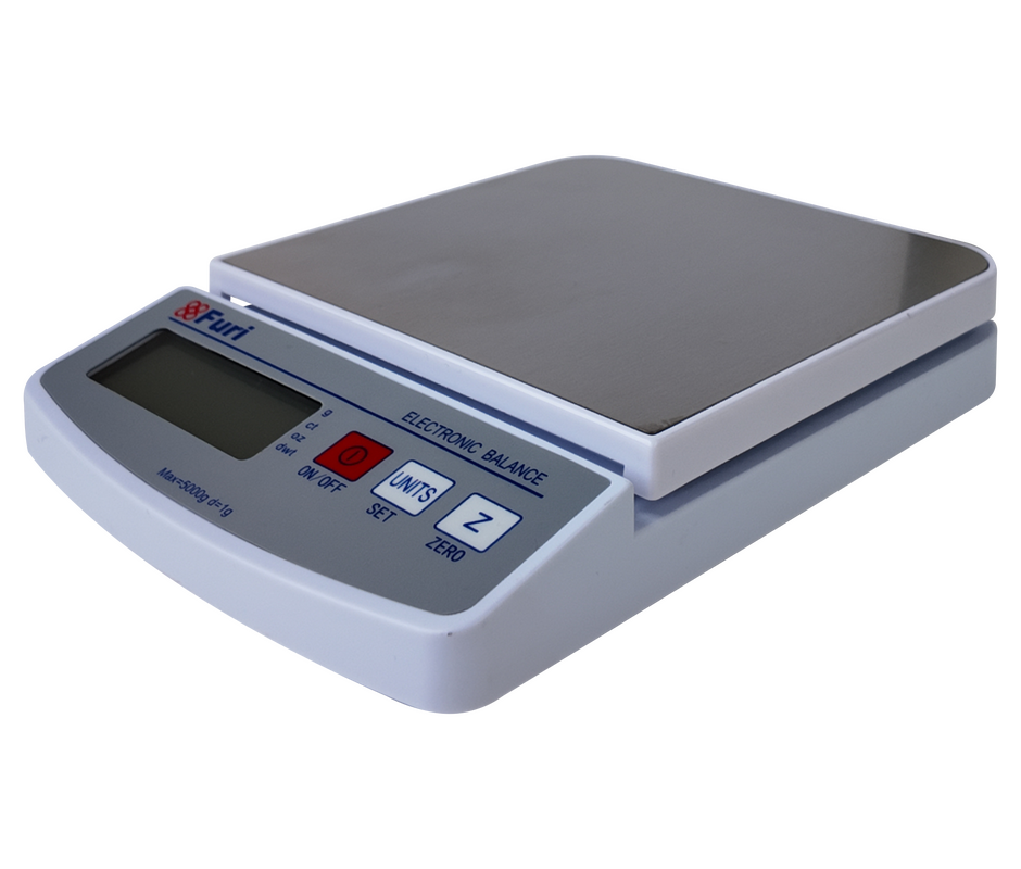 Gramera digital Furi FEJ pesando un reloj de precisión