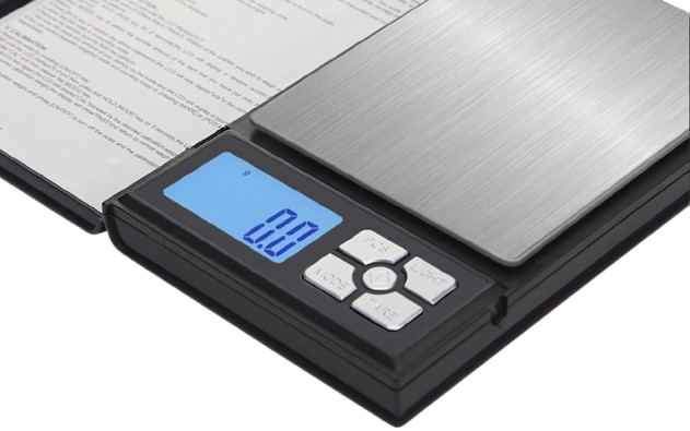 Gramera tipo cuaderno plegada, tamaño de bolsillo
